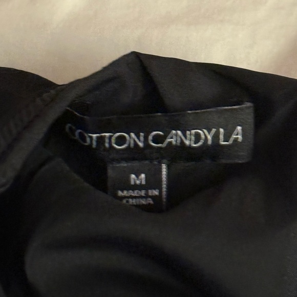 Cotton Candy LA Black Corset Mini Dress with Spaghetti Straps and Tie Back, M - Picture 8 of 8